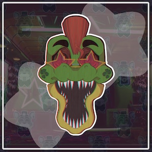 Five Nights at Freddy&#39;s: Montgomery Gator (Die-Cut Sticker)