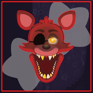 FNAF Foxy Sticker Sticker for Sale by NebulaDunes