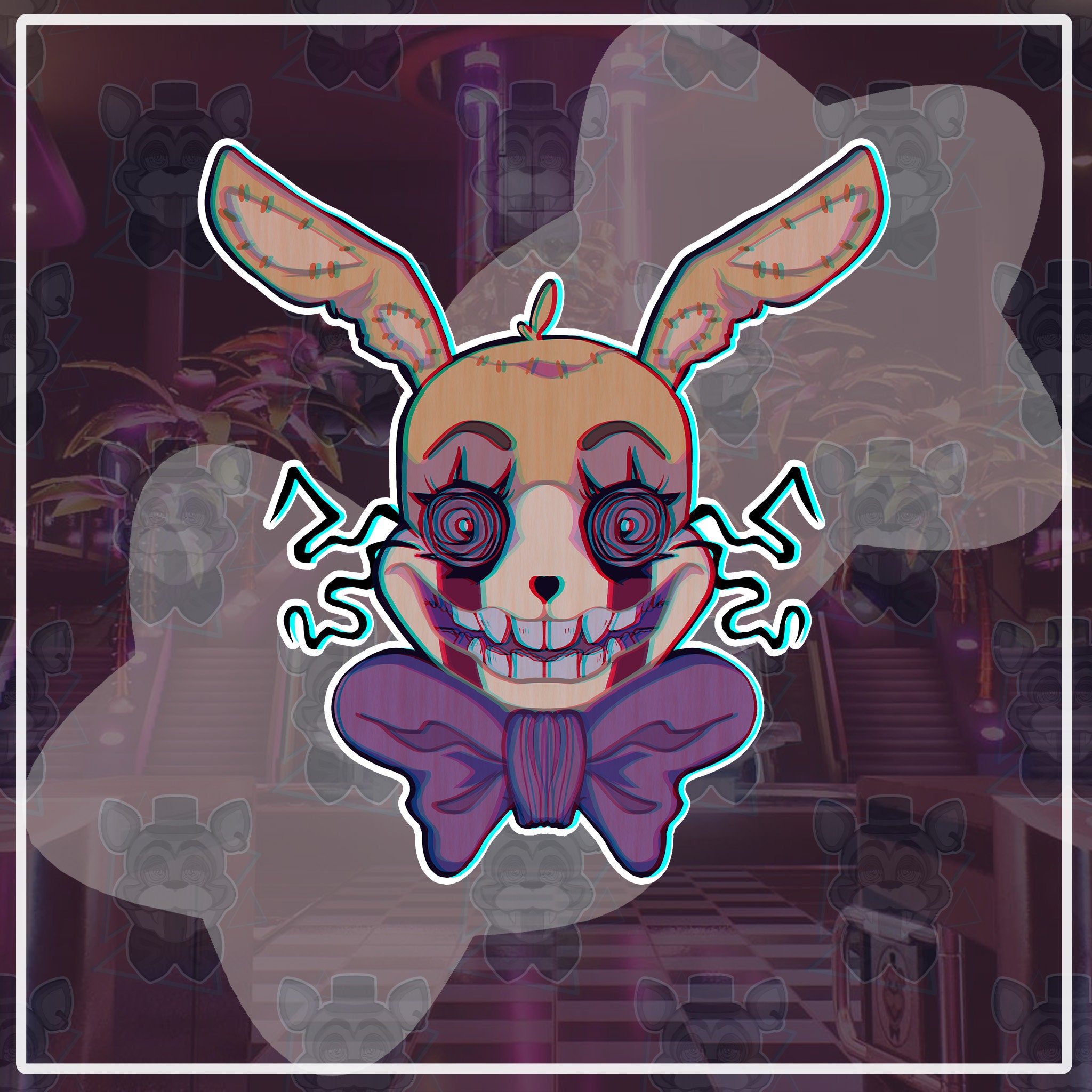 Glitchtrap (FNAF) sticker | Sticker