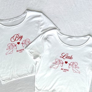 Be Mine Big Little Reveal Tees // Love You Like XO Valentine Reveal Shirts // Trendy Heart Cupid Big Little Baby Tees