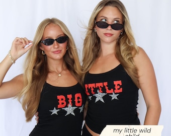 Wild Child: Big Little Reveal Shirts, Zebra Stars, Western Sorority Baby Tees & Tanks