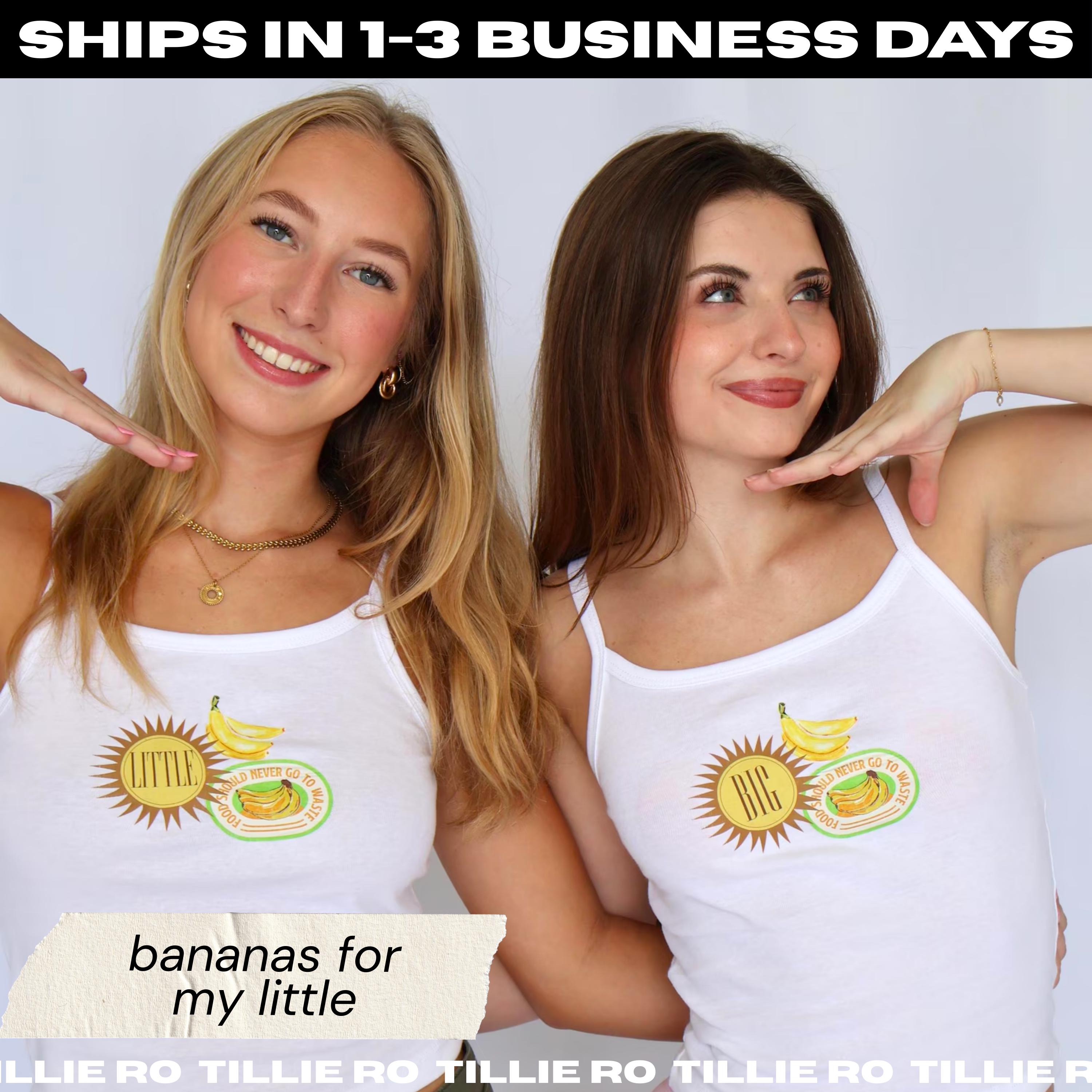 Bananas for You Big & Little Reveal Shirts // Banana Bread