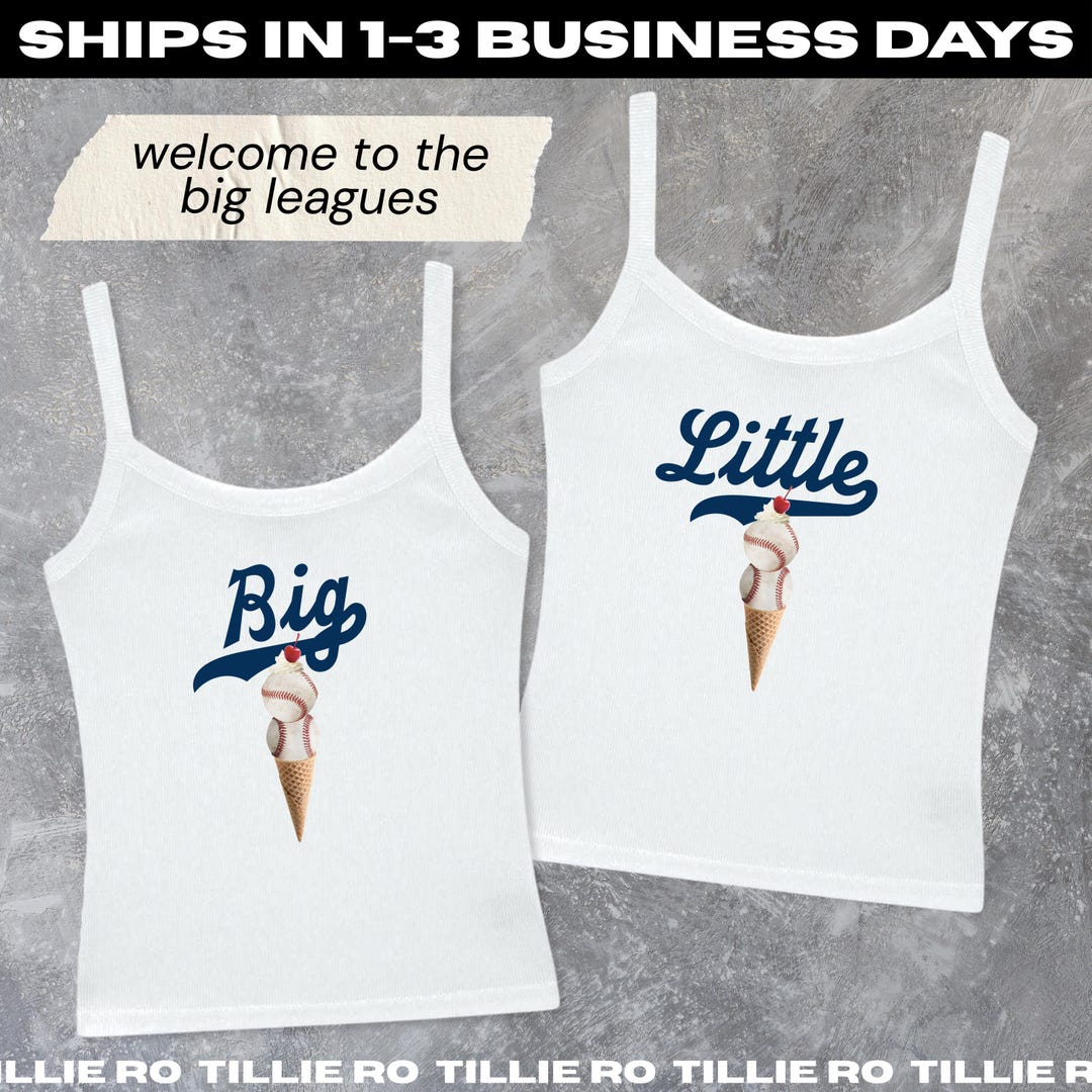 Welcome to the Big Leagues Big & Little Reveal Shirts // Baseball, Ice ...
