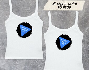 Magic 8 Ball Big & Little Reveal Shirts // All Signs Point To You, Lucky Sorority Reveal Shirts // Trendy Big Little Baby Tees, Tanks