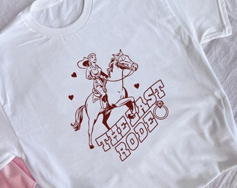Last Rodeo vrijgezellenfeest T-shirts: Trendy western T-shirts voor bruidsfeesten