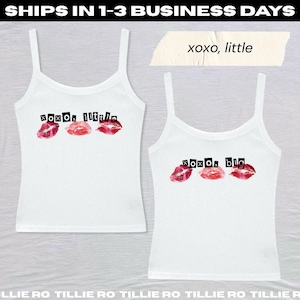 XOXO, Big & Little Reveal // Chef&#39;s Kiss Sorority Reveal Shirts // Aesthetic Valentine Big Little Baby Tees