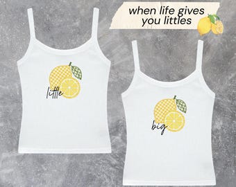 When Life Gives You Littles: Lemon Big Little Reveal Shirts, Lemonade Sorority Baby Tees & Tanks