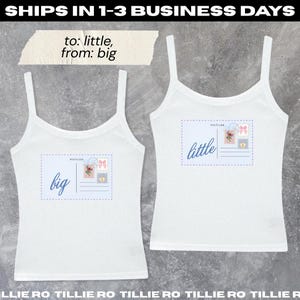 To Little, From Big Reveal Shirts // See You Soon Postcard Big Little Shirts // Aesthetic Big Little Baby Tees, Tanks, T-Shirts