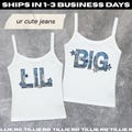 Ur Cute Jeans Big & Little Reveal Shirts // Denim, Good Jeans Sorority Reveal Shirts // Trendy Big Little Baby Tees, Tanks