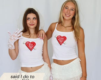 Said I Do Big & Little Reveal Shirts // Vegas Wedding Chapel, Lucky in Love Sorority Reveal Shirts // Trendy Big Little Baby Tees, Tanks