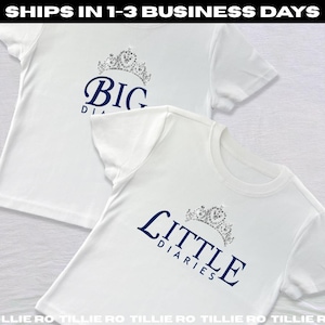 Big Little Diaries: Sorority Reveal Shirts, Princess Baby Tees & Tanks