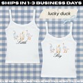 Lucky Duck Big & Little Reveal Shirts // Pastel Ducks, Cute Sorority Reveal Shirts // Trendy Big Little Baby Tees, Tanks