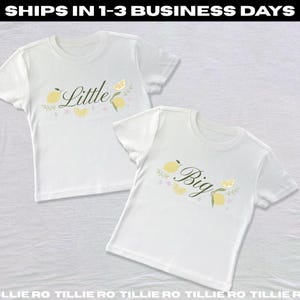 Main Squeeze Big & Little Reveal Shirts // European Summer Sorority Reveal Shirts // Aesthetic Coastal, Lemon Big Little Baby Tees