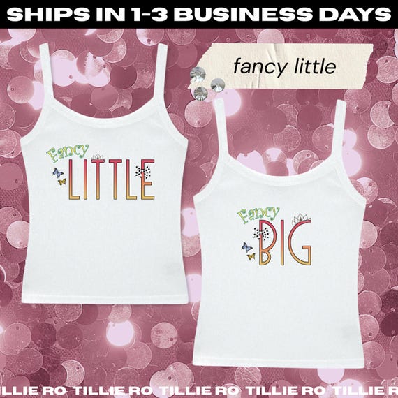 Fancy Big Little Reveal Shirts, 2000s Girly Sorority Tees