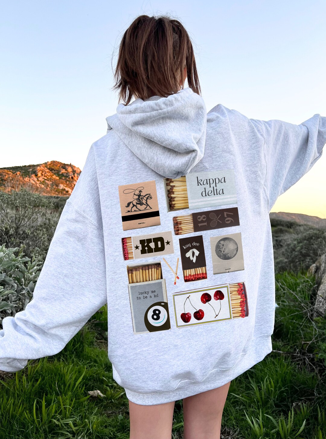 MUSKOGEE MATCHBOX CREW NECK SWEATSHIRT - ASH GRAY main image 0