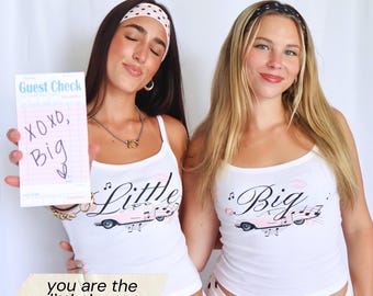 You are the Little I Want: Retro 60s Big Little Sorority Reveal Tanks & Tees
