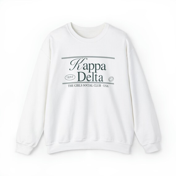 Kappa Delta Social Club Sweatshirt Sorority Crewneck Kay Dee KD Kappa Delta Shirt Aesthetic Greek Pullover Etsy Australia