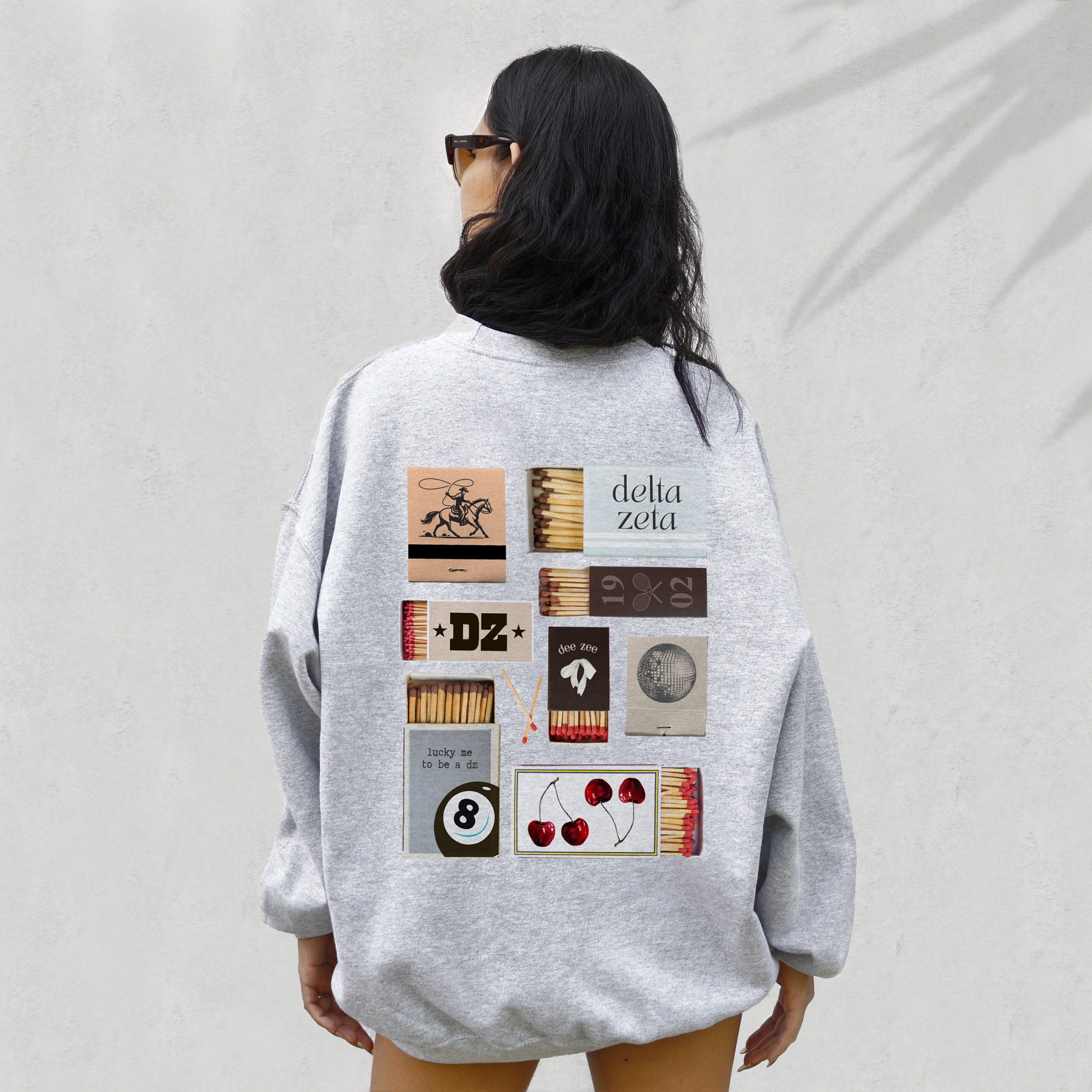 【U LAN】Delta printed sweatshirt Dallas Texas Sweatshirt Long Sleeve Pullover Adult Size XL
