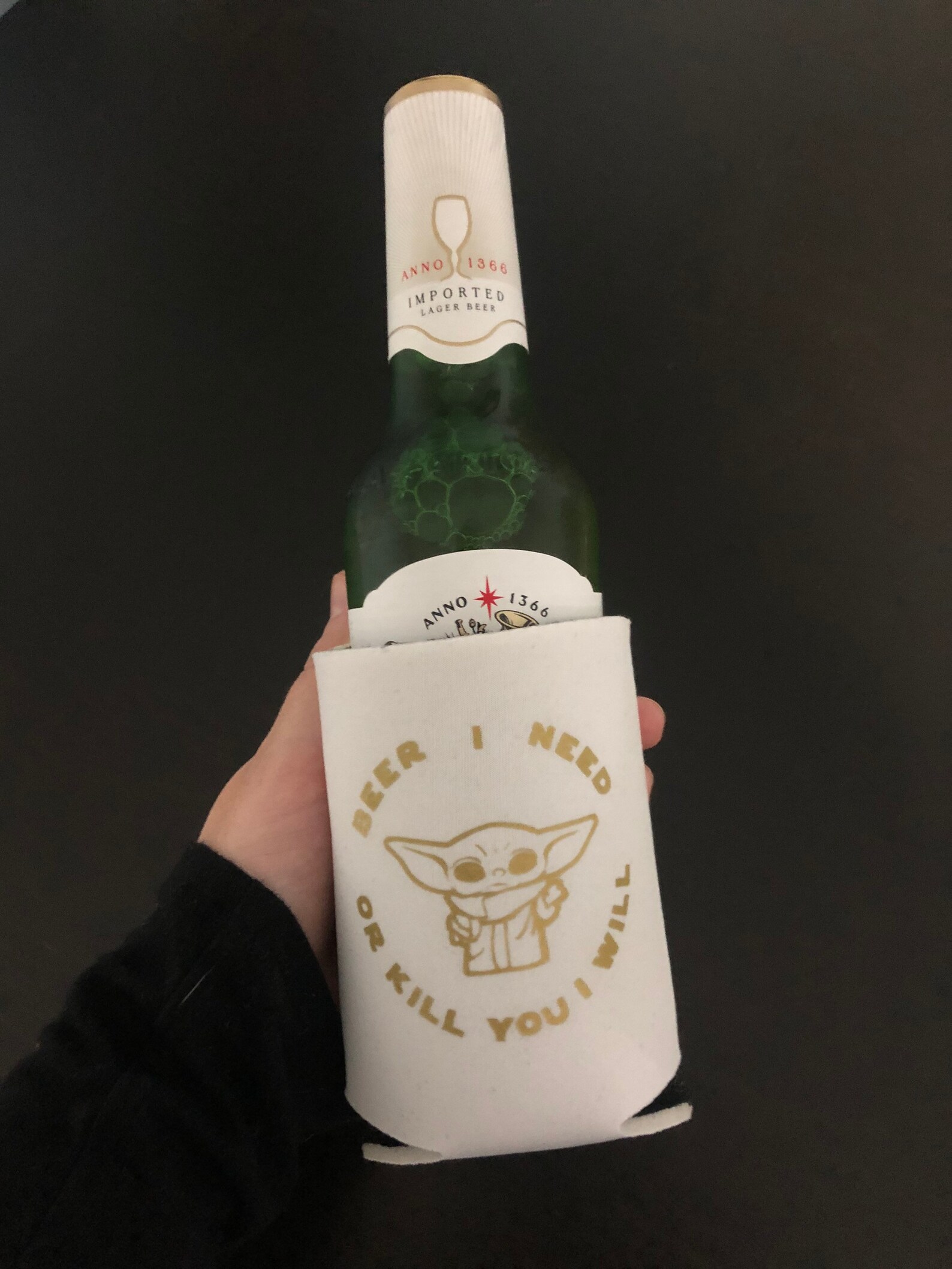 Baby Yoda Beer Koozies Personalized Star Wars Koozies Etsy