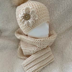 Crochet Beanie - Hat - Infinity Cowl - Scarf - Fingerless Gloves - Modern Farmhouse - Gift Set - Toboggan - Gift Ideas - Adult - Teen
