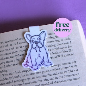 French Bulldog Magnetic Bookmark, Ideal Bookish Gift or Present for Dog Lovers