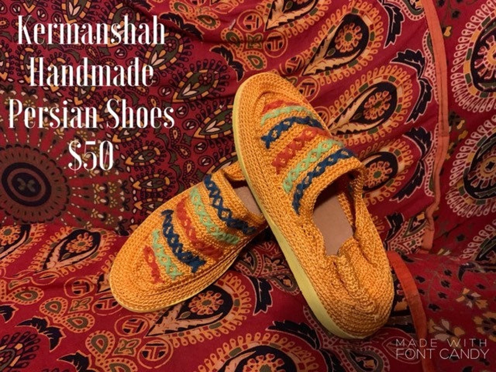 Kermanshah Handmade Persian Shoes | Etsy