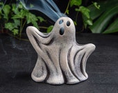 Halloween Ghost Incense Holder Sculpture, incense burner, halloween ghost incense burner, handmade stone wooden