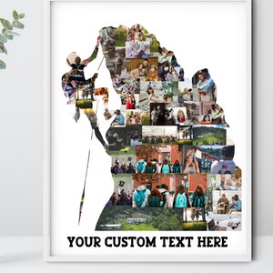 Cadeaux grimpeur, cadeau grimpeurs, cadeau alpiniste, carte grimpeur, cadeau escalade pour lui, papa grimpeur, extrême, art homme grimpeur