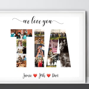 Personalized Tia Photo Collage, Aunt Picture Collage, Auntie Gifts, Aunt Gift, Birthday Gifts for Her, Aunty Gifts, Printable Digital File