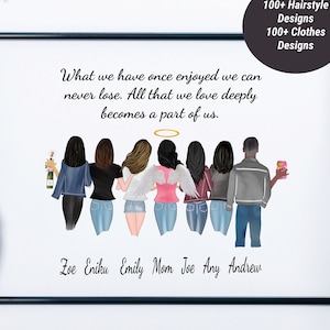 Custom Memorial Print, Family Memorial Print, Bereavement Gift, Personalized Memorial Print, Remembrance Gift,  Custom Memorial Quote