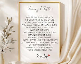 Fun Mother Definition - Dictionary Print, Mothers Day Gift, Gift