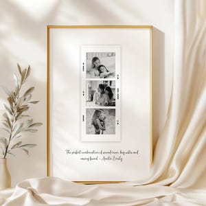 Impresión personalizada de tía, regalo del día de la madre, regalo de sobrino o sobrina, regalo de cumpleaños para tía, regalos fotográficos personalizados, regalo de cumpleaños para hermana