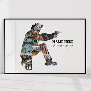Regalo per agente di polizia, collage fotografico personalizzato per poliziotti, regalo per poliziotto, regalo per papà poliziotto, fidanzato poliziotto, forze dell&#39;ordine, pensionamento della polizia