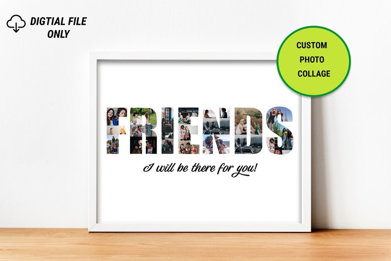 Friend Photo Collage Bff Picture Collage Bff Gifts Best Etsy