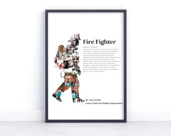 Fireman Firefighter Gift, Firefighter Husband, Firefighter boyfriend, Firefighter retirement, firefighter birthday, new fireman gift for him