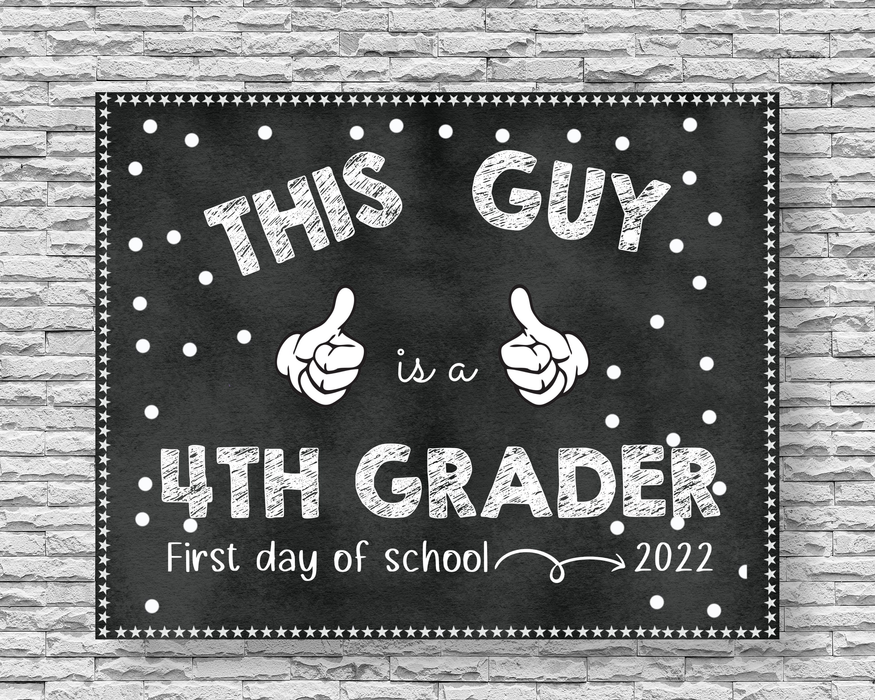 First Day of 4th Grade Sign 2022 - Il Fullxfull.4191395335 Xmh3 