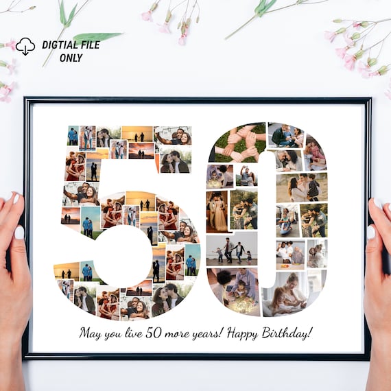 Buy Personalized Wooden Engraved 50th Birthday Frame for Gift (4X5 inches)  Online at Low Prices in India - Amazon.in