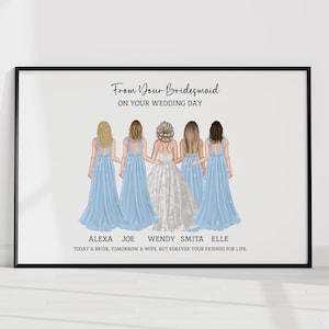 Gift For Bride from Bridesmaids, Gift to Bride Bridesmaids gift Bridal Party gift Bride Gift Bride From Her Bridesmaids & Maid of Honor Gift
