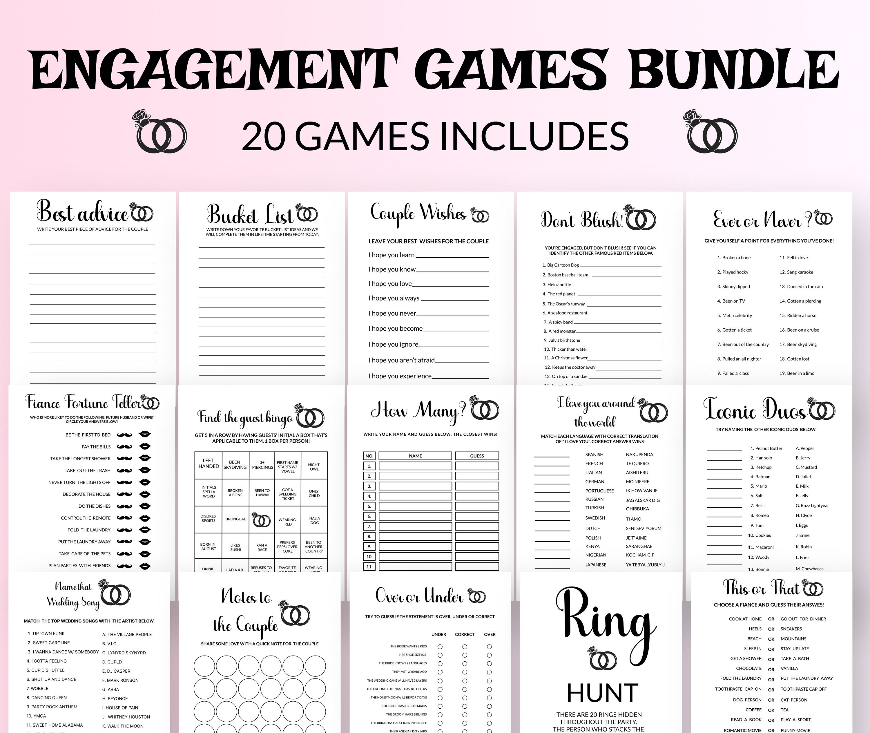 FREE Couple's Game Bundle, Printables
