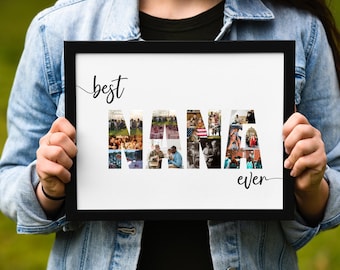 Personalized Nana Photo Collage Gift, Mothers Day Gift for Nana, Custom Gift For Nana, Grandma Gift from Grandkids, Grandma Photo Gift Ideas