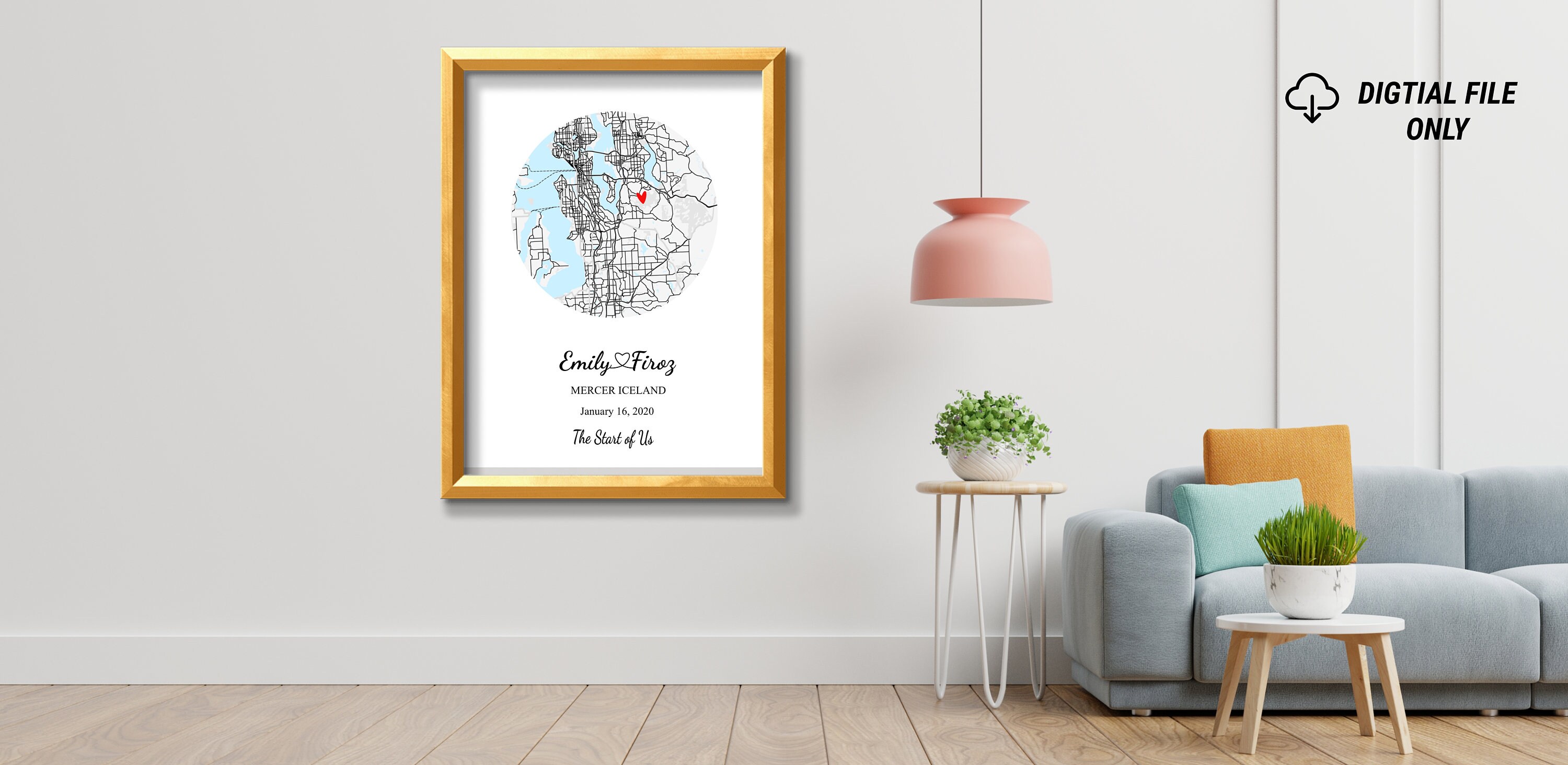 Custom Map Print | Personalised New Home Print | Custom Maps Wall Art ...