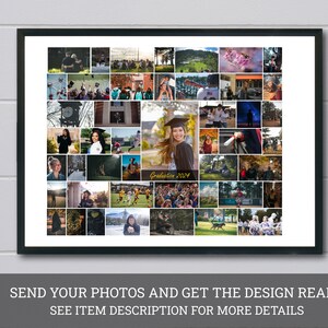 Graduation Photo Collage Board, Graduation Welcome Sign, Graduation ...