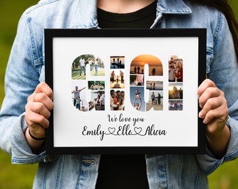 Custom Gigi Photo Collage, Personalized Photo Collage, Gift For Grandma, Personalised Mothers Day Gift for gigi, Custom Gift for Grandma,