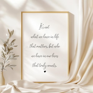 Typography Print - Quote Print - Text Print - Gift Couple Love Family - Wall Print - Wall Art - Home Decor - Home Trend - Home Accessories