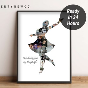 Custom dance teacher gifts, Personalised dancer gift, Dance recital gift, Ballet dancing gift, Ballet Photo Collage, Ballerina Photo Collage