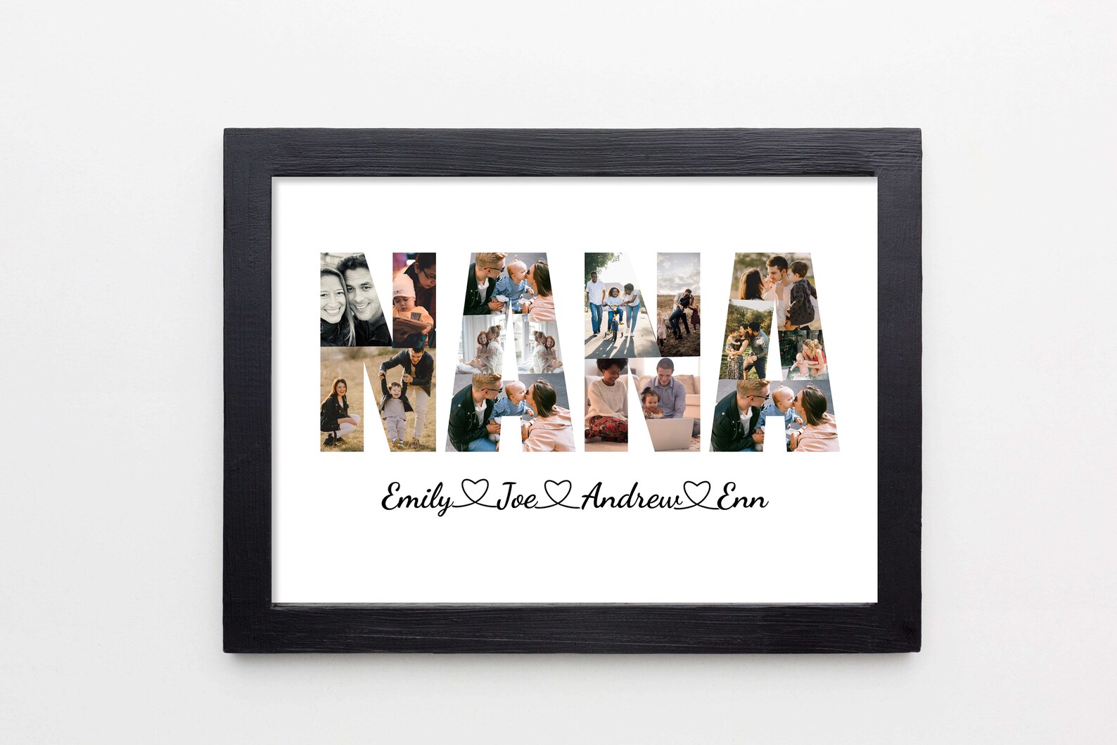 Custom Nana Photo Collage Personalized Photo Collage Custom Etsy