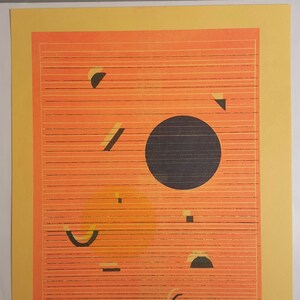 Solar #10, original Risograph 8 1/2 × 11 print