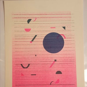 Solar #26, original Risograph 8 1/2 × 11 print