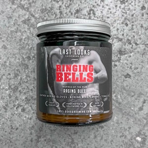 Ringing Bells (Inspired By Raging Bull) Natural Soy Candle | by Martin Scorsese / Robert De Niro / Joe Pesci / Jake LaMotta / Cathy Moriarty