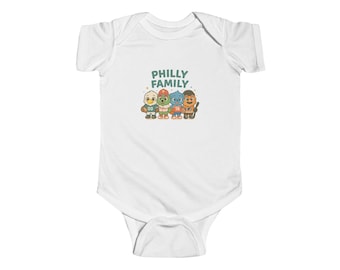 Philly Mascots Infant Bodysuit | Sports Fan City Mascot Design